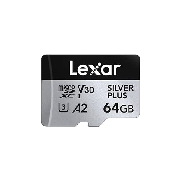 Lexar Micro SD 64GB 205MB/s A2 V30 con Adattatore Lexar Micro SD 64GB 205MB/s A2 V30 con Adattatore